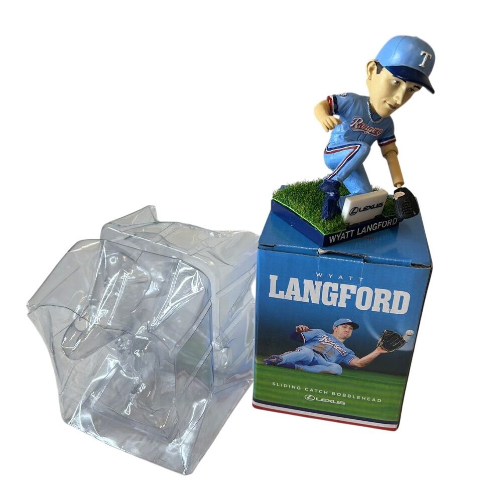 Texas Rangers Wyatt Langford Sliding catch Bobblehead SGA 7-9-26